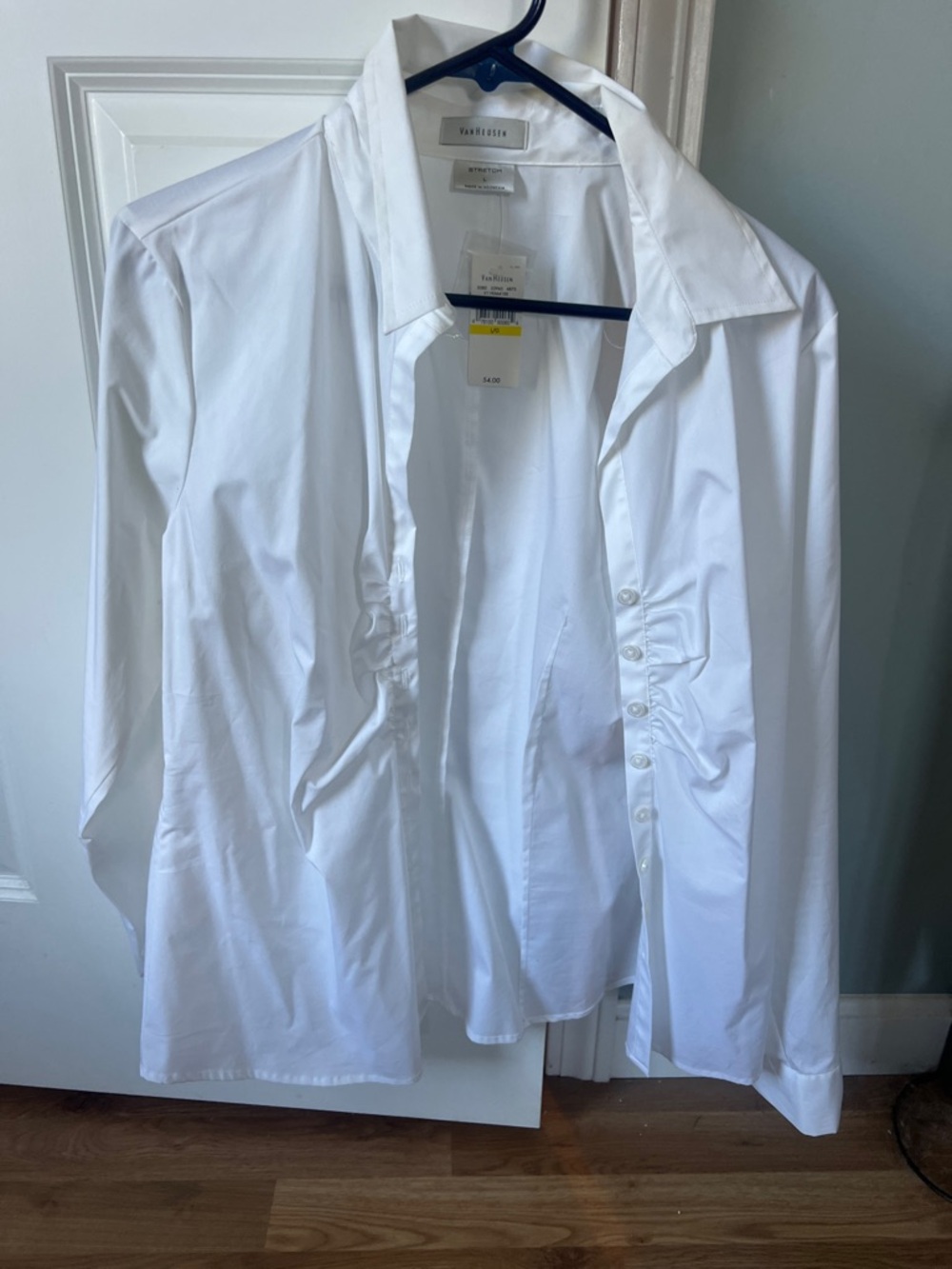 Van Heusen White Button-Front Women's Shirt